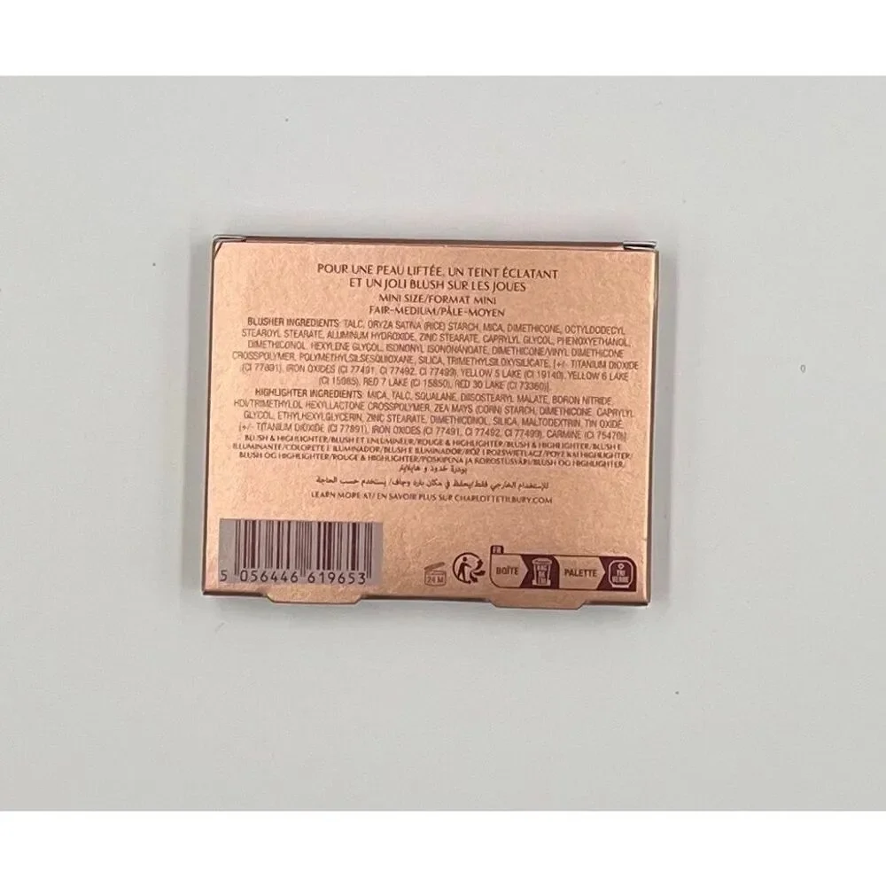 Charlotte Tilbury Hollywood Blush & Glow Glide Palette Fair/Light- Medium NIB